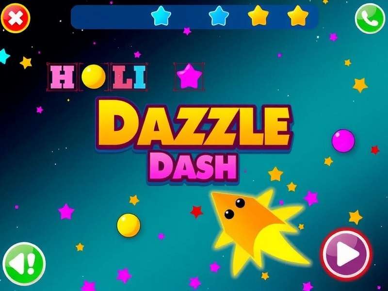 Holi Dazzle Dash Game Screenshot